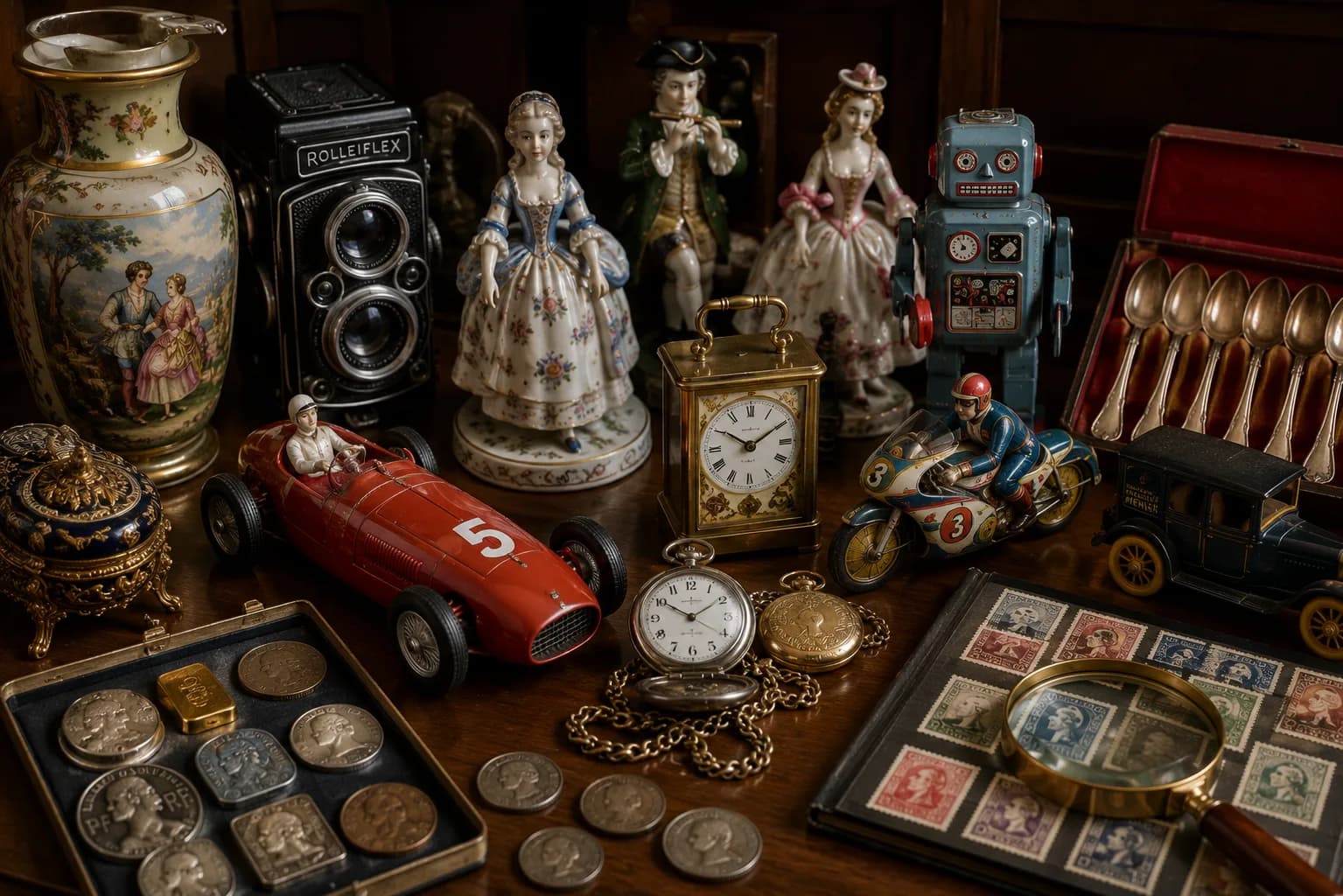 Exemple d'objets de collection pouvant faire l'objet d'un rachat