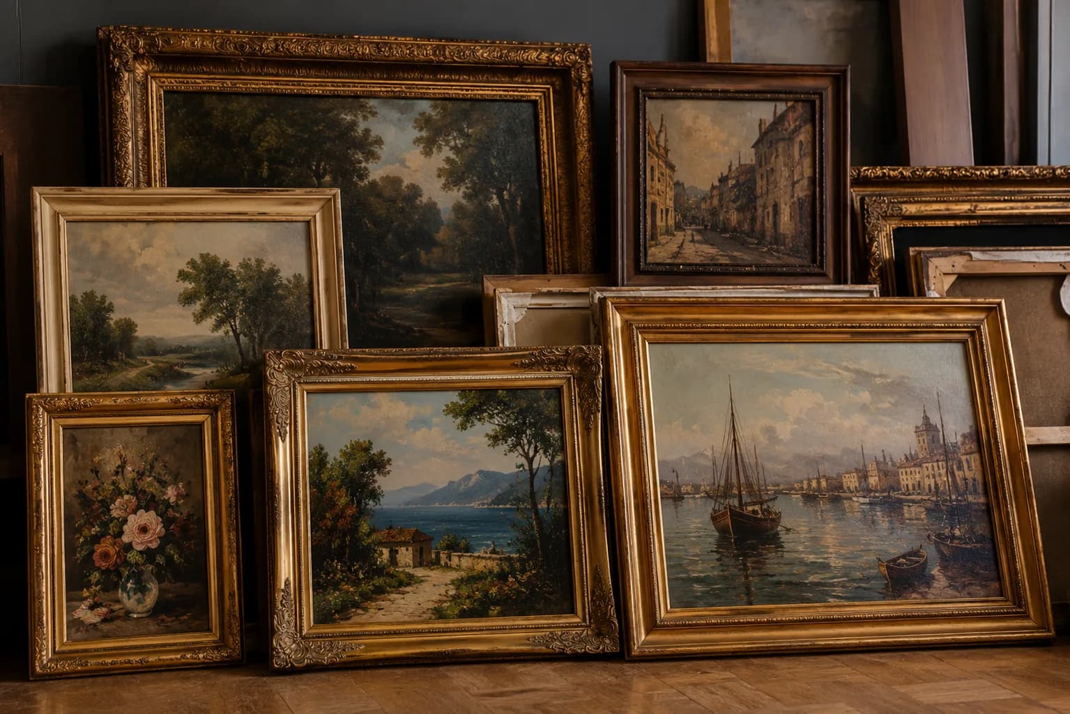 Exemple de tableaux et objets d'art examinés avant valorisation